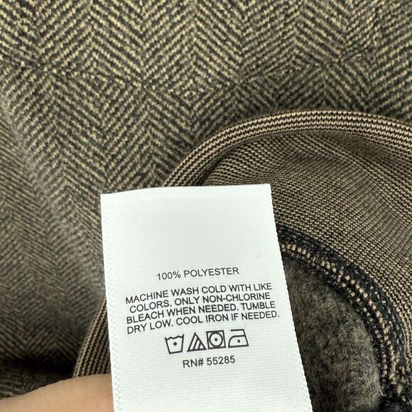 Express Relaxed Herringbone Long Sleeve Pocket T-Shirt in Chai Size Large NWT - Picture 5 of 5